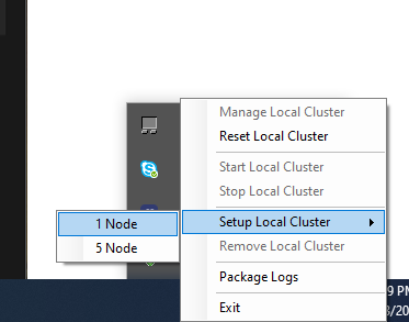 create SF cluster